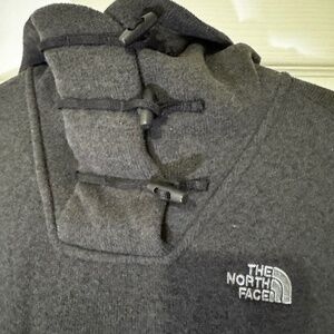Women's Gray North Face Hooded Large Sweatshirt